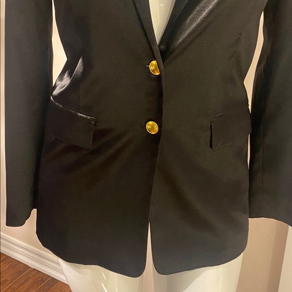 Satin blazer French connection size 6 black - Picture 13 of 13